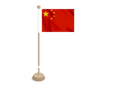 Tafelvlag China 10x15 cm