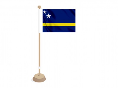 Tafelvlag Curaçao 10x15 cm