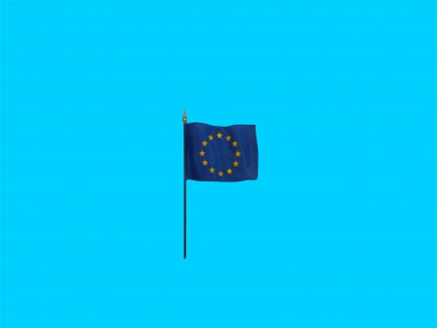 Tafelvlag Europa + kunststof houder