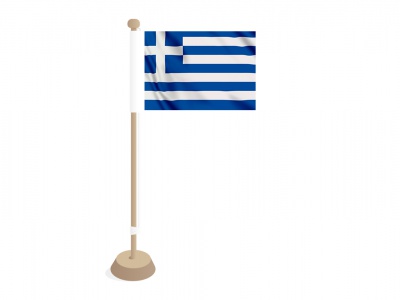 Tafelvlag Griekenland 10x15 cm