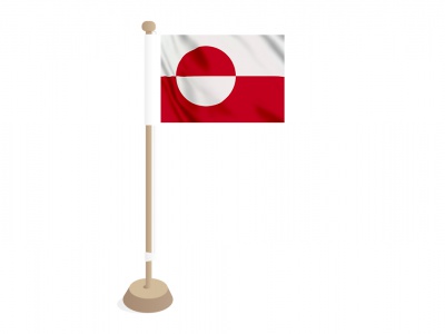 Tafelvlag Groenland 10x15 cm