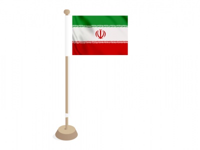 Tafelvlag Iran 10x15 cm