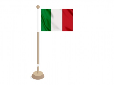Tafelvlag Italië 10x15 cm
