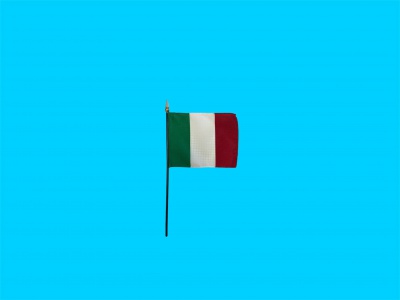 Tafelvlag Italie + kunststof houder