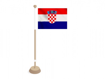 Tafelvlag Kroatië 10x15 cm
