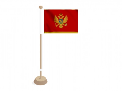 Tafelvlag Montenegro 10x15 cm