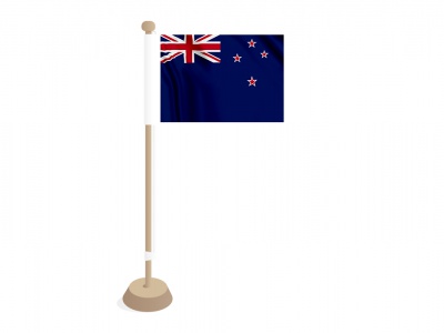 Tafelvlag Nieuw Zeeland 10x15 cm