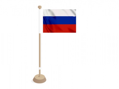 Tafelvlag Rusland 10x15 cm