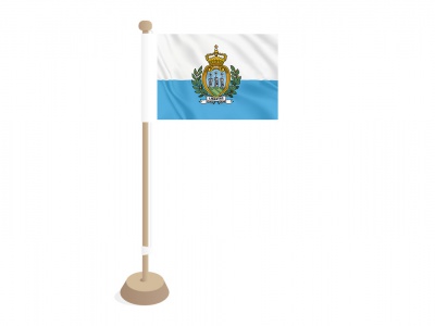 Tafelvlag San Marino 10x15 cm