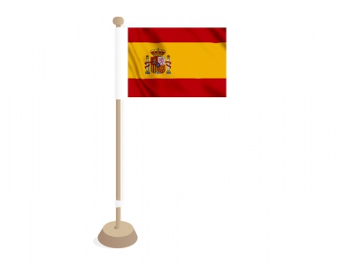 Tafelvlag Spanje 10x15 cm