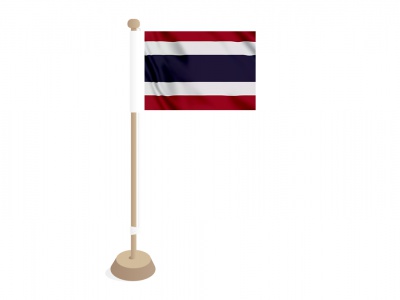 Tafelvlag Thailand 10x15 cm