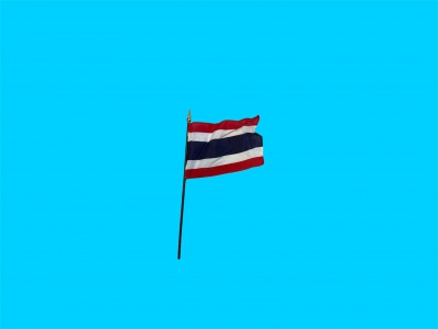 Tafelvlag Thailand + kunststof houder
