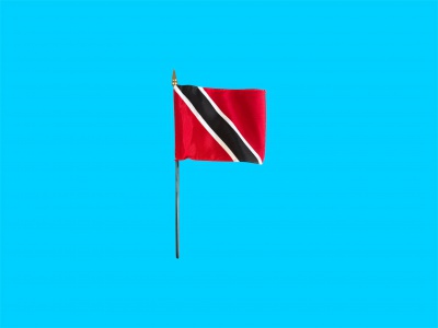 Tafelvlag Trinidad & Torbago + kunststof houder