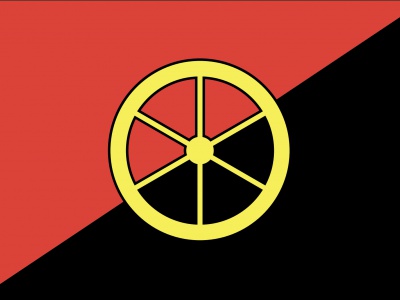 Vlag Aalburg 70x100 cm