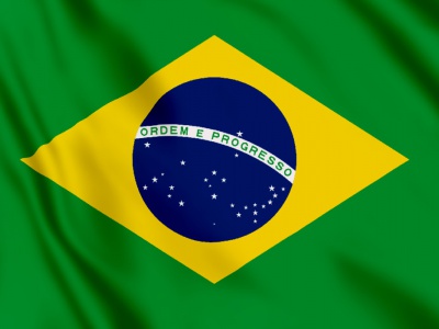 Vlag Brazilie 100x70