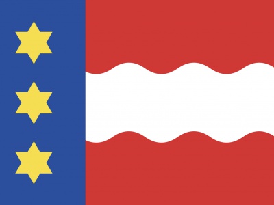 Vlag Dongeradeel 70x100 cm