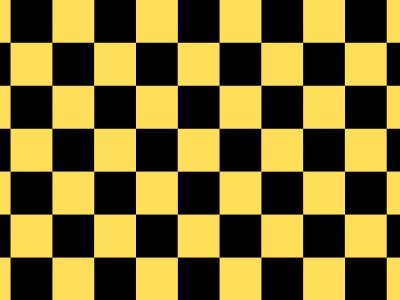 Vlag geblokt geel - zwart 70x100 cm