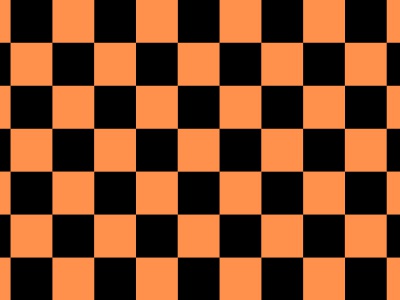 Vlag geblokt oranje - zwart 70x100 cm