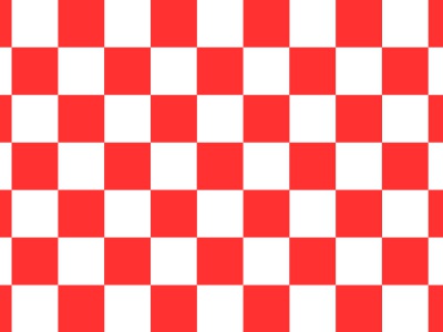 Vlag geblokt rood - wit, startvlag 70x100 cm