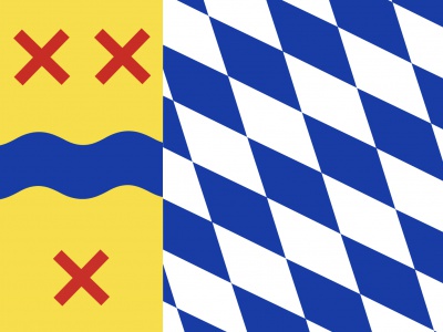 Vlag Hoeksche Waard 70x100 cm