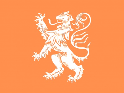 Vlag Holland Leeuw 4 030x045 cm