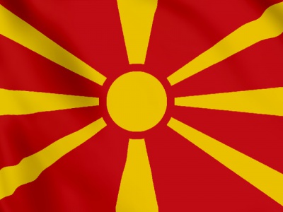 vlag Noord Macedonie 100x70