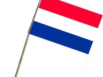 Decoratie Vlag op stok Nederland
