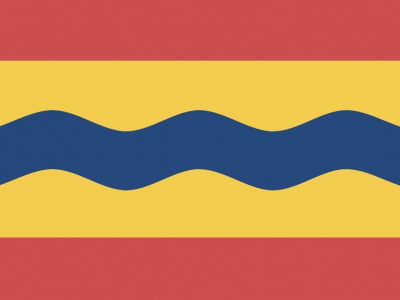 Tweedehands vlag Overijssel 100x150 cm, uitverkoop