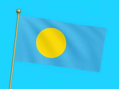 Vlag Palau 070x100 cm