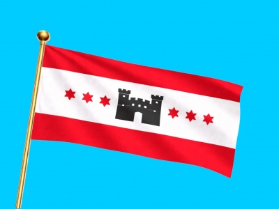 Vlag provincie Drenthe 070x100 cm