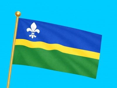 Vlag provincie Flevoland 030x045 cm
