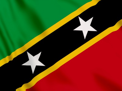 Vlag Saint Kitts en Nevis 100x70