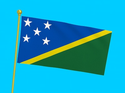 Vlag Salomonseilanden 030x045 cm