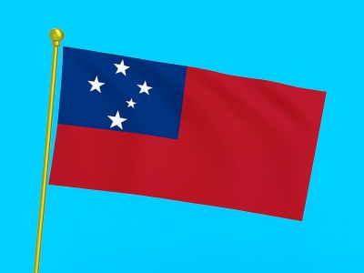 Vlag Samoa 070x100 cm Vlag Samoa 070x100 cm