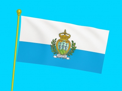 Vlag San Marino 050x075 cm