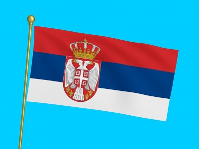 Vlag Servië 225x350 cm Vlag Servië 225x350 cm