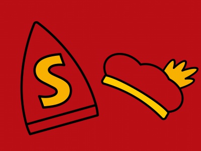 Vlag Sinterklaas versie 004 020x030 cm