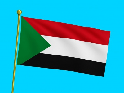 Vlag Soedan 040x060 cm