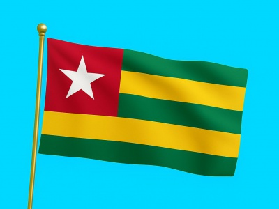 Vlag Togo 300x450 cm
