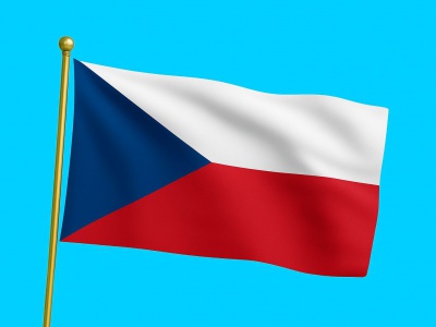 Vlag Tsjechië 050x075 cm Vlag Tsjechië 050x075 cm