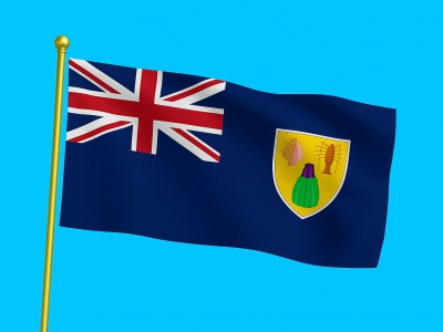 Vlag Turkse en Caisoaeilanden 020x030 cm Vlag Turkse en Caisoaeilanden 020x030 cm