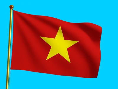 Vlag Vietnam 010x015 cm