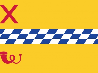 Vlag Woerden 070x100 cm Vlag Woerden 070x100 cm