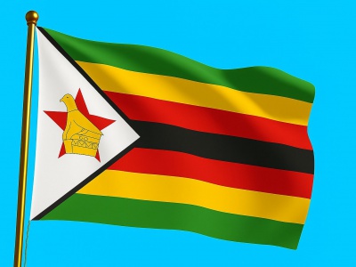 Vlag Zimbabwe 040x060 cm