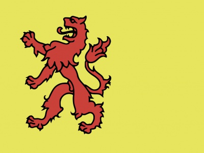 Tweedehands vlag Zuid-Holland 100x150 cm, uitverkoop