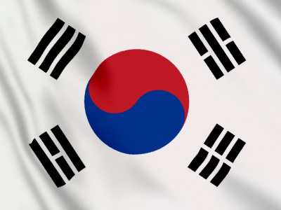 vlag Zuid Korea 100x70