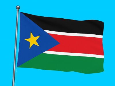 vlag Zuid-Soedan 040x060 cm