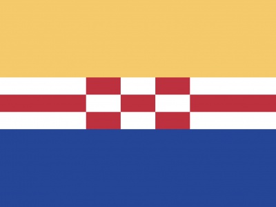 Vlag Zwartewaterland 010x015 cm
